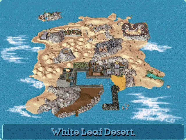 Thumbnail for a map of White Leaf Desert for the PC game Twinsen's Odyssey.