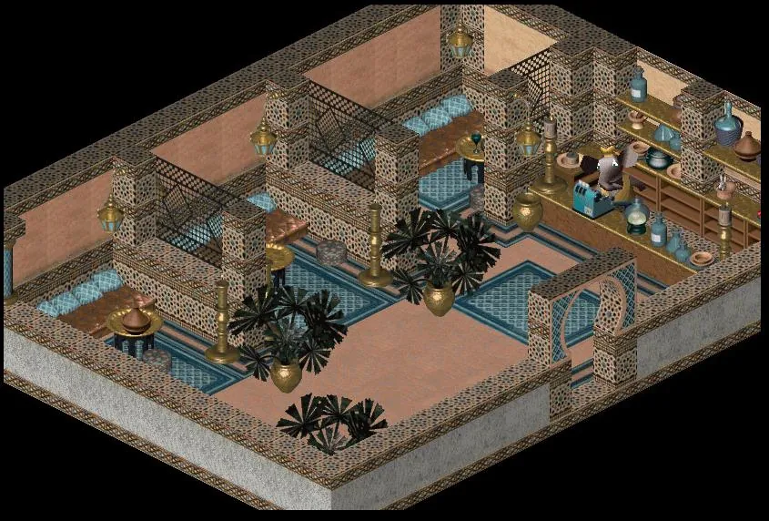 Thumbnail for a map of White Leaf Desert Port Ludo - Cafe for the PC game Twinsen's Odyssey.