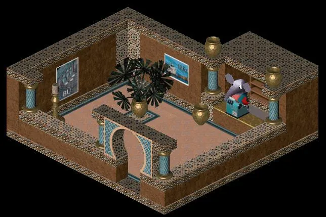 Thumbnail for a map of White Leaf Desert Port Ludo - Ferry for the PC game Twinsen's Odyssey.