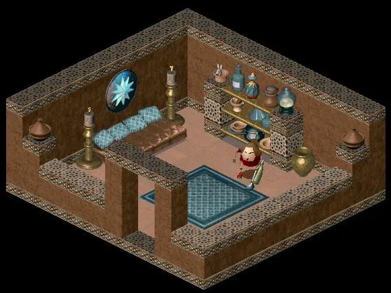 Thumbnail for a map of White Leaf Desert Port Ludo - Keraooc's House for the PC game Twinsen's Odyssey.