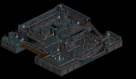 Thumbnail for a map of White Leaf Desert Temple Of Bu - 1 for the PC game Twinsen's Odyssey.
