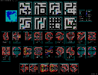 Thumbnail for a map of Dungeon Hythloth for the PC game Ultima IV: Quest Of The Avatar.