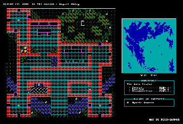 Thumbnail for a map of Empath Abbey for the PC game Ultima IV: Quest Of The Avatar.