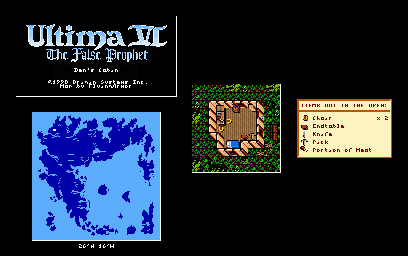 Thumbnail for a map of Britannia Ben's Cabin for the PC game Ultima VI: The False Prophet.