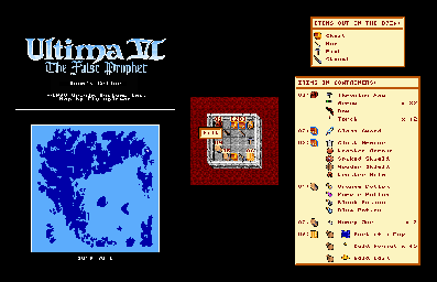 Thumbnail for a map of Britannia Bonn's Cellar for the PC game Ultima VI: The False Prophet.