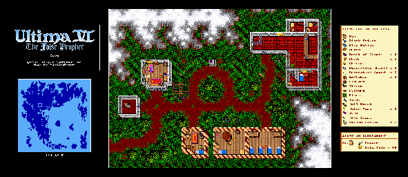 Thumbnail for a map of Britannia Cove for the PC game Ultima VI: The False Prophet.