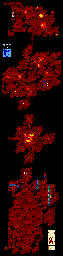 Thumbnail for a map of Britannia Dungeon Destard for the PC game Ultima VI: The False Prophet.