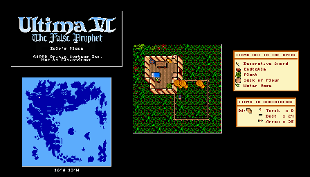 Thumbnail for a map of Britannia Iolo's Place for the PC game Ultima VI: The False Prophet.