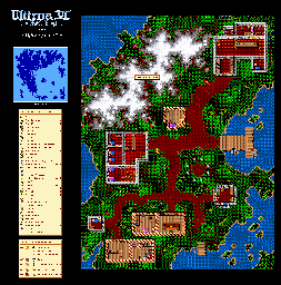 Thumbnail for a map of Britannia Jhelom for the PC game Ultima VI: The False Prophet.