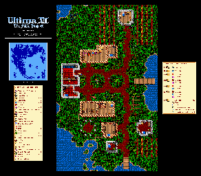 Thumbnail for a map of Britannia New Magincia for the PC game Ultima VI: The False Prophet.