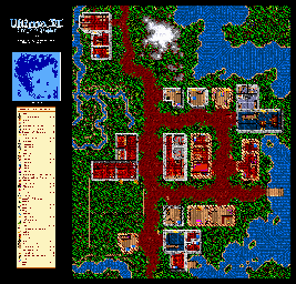 Thumbnail for a map of Britannia Paws for the PC game Ultima VI: The False Prophet.