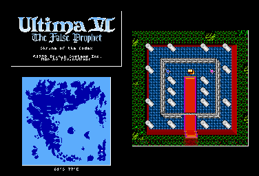 Thumbnail for a map of Britannia Shrine Of The Codex for the PC game Ultima VI: The False Prophet.