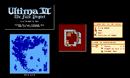 Thumbnail for a map of Britannia Sin'Vraal's Hut for the PC game Ultima VI: The False Prophet.