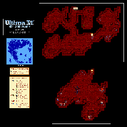 Thumbnail for a map of Britannia Spider Cave for the PC game Ultima VI: The False Prophet.