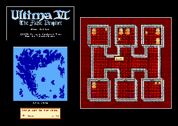 Thumbnail for a map of Britannia Wine Cellar for the PC game Ultima VI: The False Prophet.
