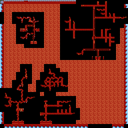 Thumbnail for a map of Caves 1 for the PC game Ultima - Worlds Of Adventure 2: Martian Dreams.