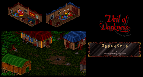 Thumbnail for a map of Gypsy Camp for the PC game Veil Of Darkness.