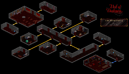 Thumbnail for a map of The Monastery for the PC game Veil Of Darkness.