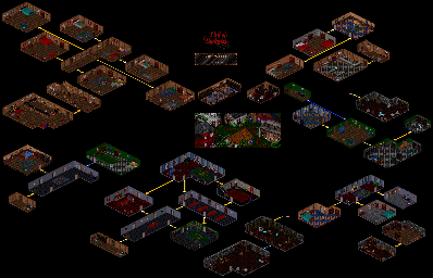 Thumbnail for a map of The Village for the PC game Veil Of Darkness.