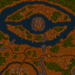 Thumbnail for a map of Beyond The Dark Portal - Humans Mission 03: Once More Unto The Breach for the PC game WarCraft II: Tides Of Darkness.