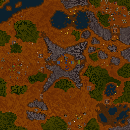 Thumbnail for a map of Beyond The Dark Portal - Humans Mission 04: Beyond The Dark Portal for the PC game WarCraft II: Tides Of Darkness.