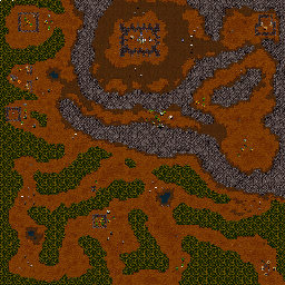 Thumbnail for a map of Beyond The Dark Portal - Orcs Mission 01: Slayer Of Shadowmoon for the PC game WarCraft II: Tides Of Darkness.