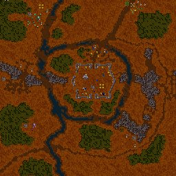 Thumbnail for a map of Beyond The Dark Portal - Orcs Mission 04: The Rift Awakens for the PC game WarCraft II: Tides Of Darkness.