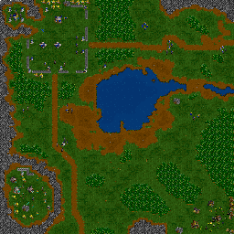 Thumbnail for a map of Beyond The Dark Portal - Orcs Mission 06: New Stormwind for the PC game WarCraft II: Tides Of Darkness.