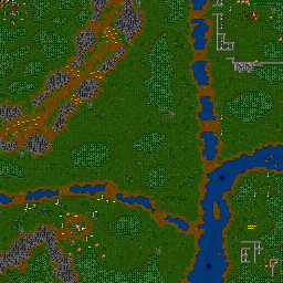 Thumbnail for a map of Beyond The Dark Portal - Orcs Mission 10: Alterac for the PC game WarCraft II: Tides Of Darkness.