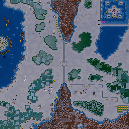 Thumbnail for a map of Beyond The Dark Portal - Orcs Mission 11: Eye Of Dalaran for the PC game WarCraft II: Tides Of Darkness.