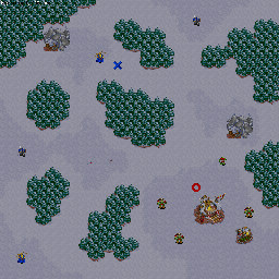 Thumbnail for a map of Orcs Mission 01: Zul'Dare for the PC game WarCraft II: Tides Of Darkness.