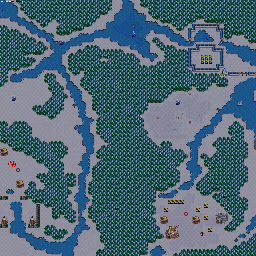 Thumbnail for a map of Orcs Mission 02: Raid At Hillsbrad for the PC game WarCraft II: Tides Of Darkness.