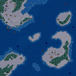 Thumbnail for a map of Orcs Mission 04: Assault On Hillsbrad for the PC game WarCraft II: Tides Of Darkness.