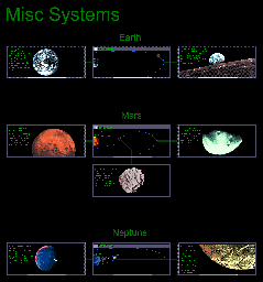 Thumbnail for a map of Miscellaneous Systems for the PC game Where In Space Is Carmen Sandiego?: Deluxe.