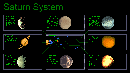 Thumbnail for a map of Saturn System for the PC game Where In Space Is Carmen Sandiego?: Deluxe.