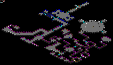 Thumbnail for a map of Episode 2 Floor 6 for the PC game Wolfenstein 3-D.
