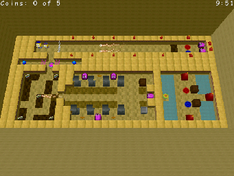 Thumbnail for a map of Desert Cities Raiders Of The Lost Coins for the PC game Wonderland.