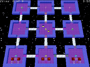 Thumbnail for a map of Spaced Out Tic Tac Toe for the PC game Wonderland.