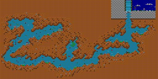 Thumbnail for a map of Volume 1: Beyond Reality BOARD_08: The Chilly Waters Of The Coral Grave for the PC game Xargon.