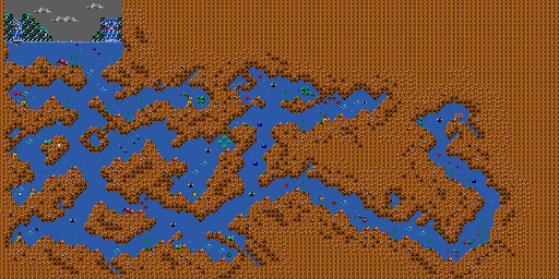 Thumbnail for a map of Volume 2: The Secret Chamber BOARD_11: The Dangerous Waters for the PC game Xargon.