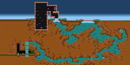 Thumbnail for a map of Volume 3: Xargon's Fury BOARD_07: Underwater Cove for the PC game Xargon.