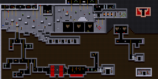 Thumbnail for a map of Volume 3: Xargon's Fury BOARD_14: Xargon's Eerie Castle for the PC game Xargon.