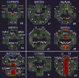 Thumbnail for a map of Fact's Tower Levels 20-28 for the PC game Ys II Special.