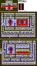 Thumbnail for a map of Goddesses' Palace for the PC game Ys II Special.