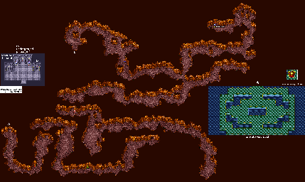 Thumbnail for a map of Underground Passage 1 for the PC game Ys II Special.