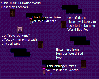 Thumbnail for a map of Guillotine World for the PC game Yume Nikki.