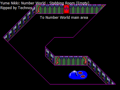 Thumbnail for a map of Number World Stabbing Room (Empty) for the PC game Yume Nikki.