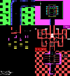 Thumbnail for a map of Caves Of ZZT Castle Of *@#%&!! for the PC game ZZT.