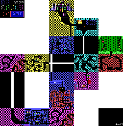 Thumbnail for a map of Caves Of ZZT for the PC game ZZT.