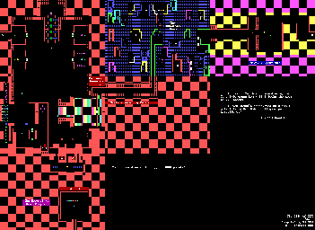 Thumbnail for a map of City Of ZZT Jail for the PC game ZZT.